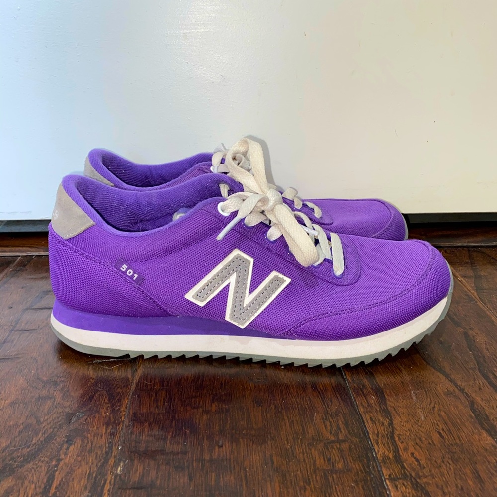 Purple New Balance 501